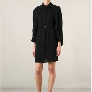 ALEXANDER WANG Double Layer Batwing Cape Dress
